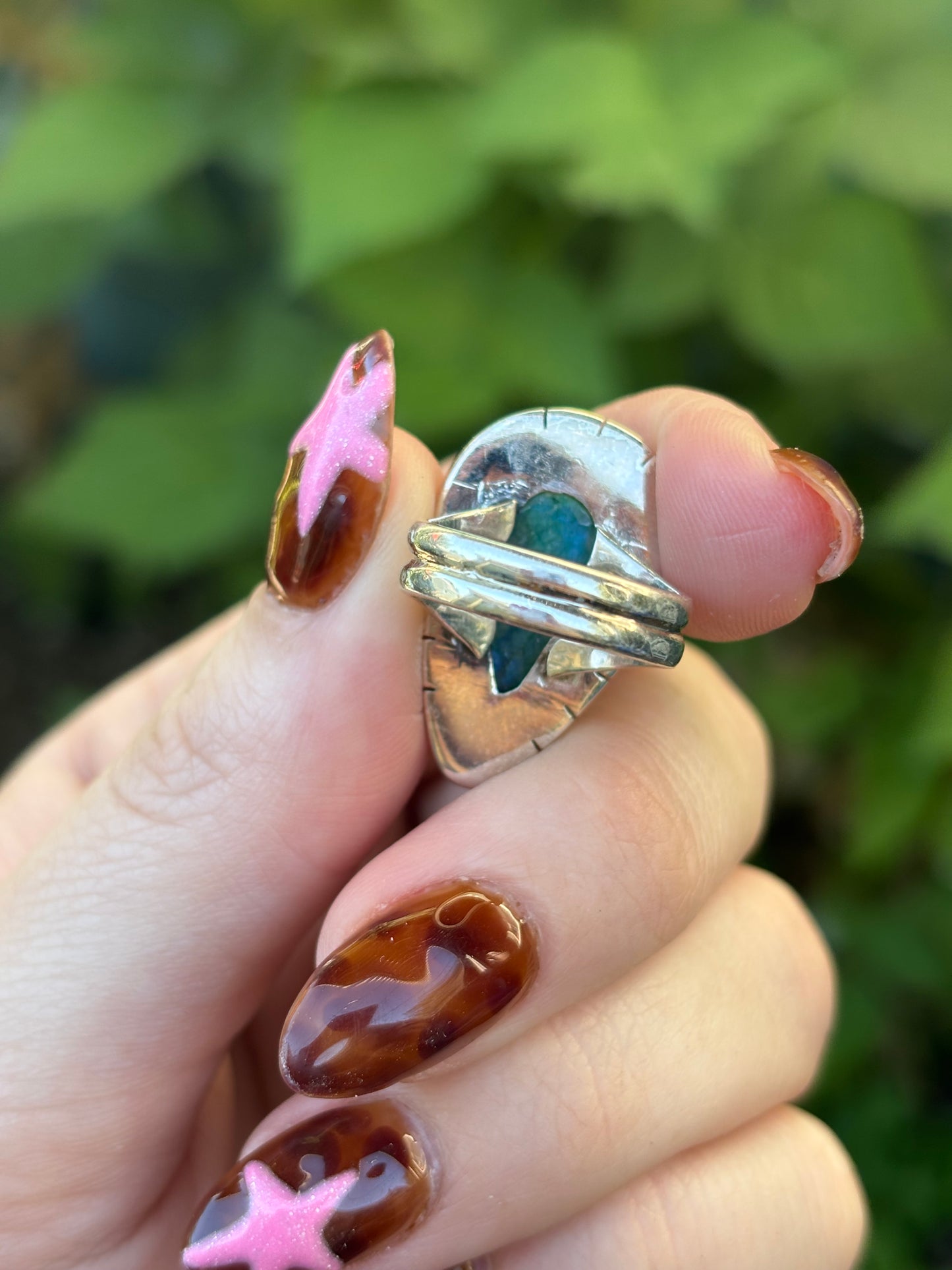 Green Moonstone Ring - 6