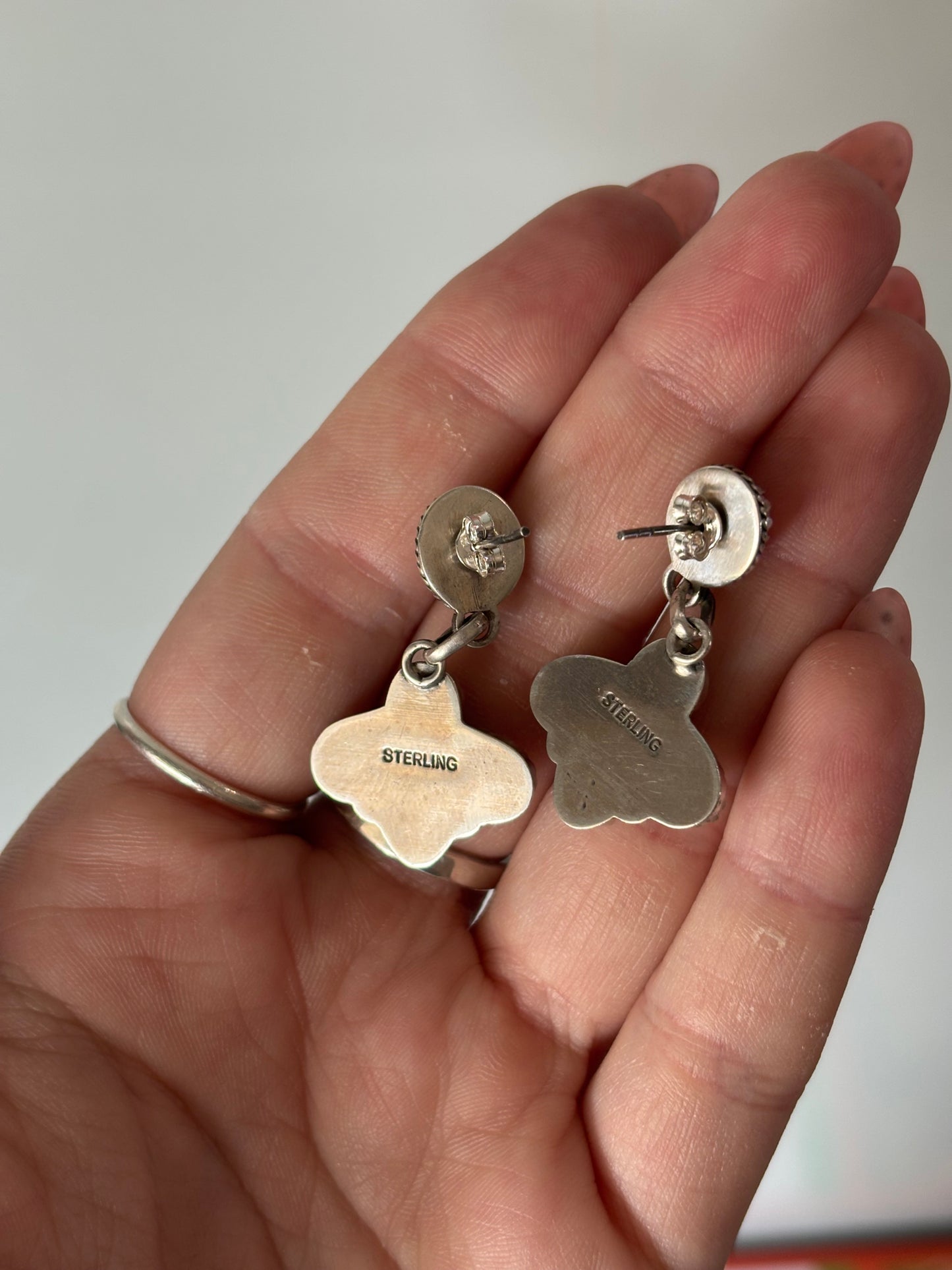 Pink Conch Earrings
