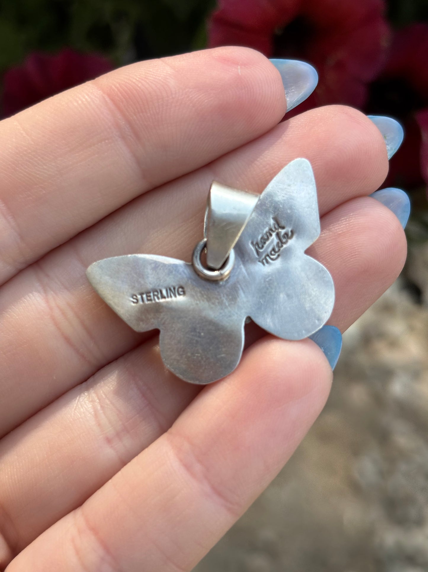 Multistone Butterfly Pendant-2