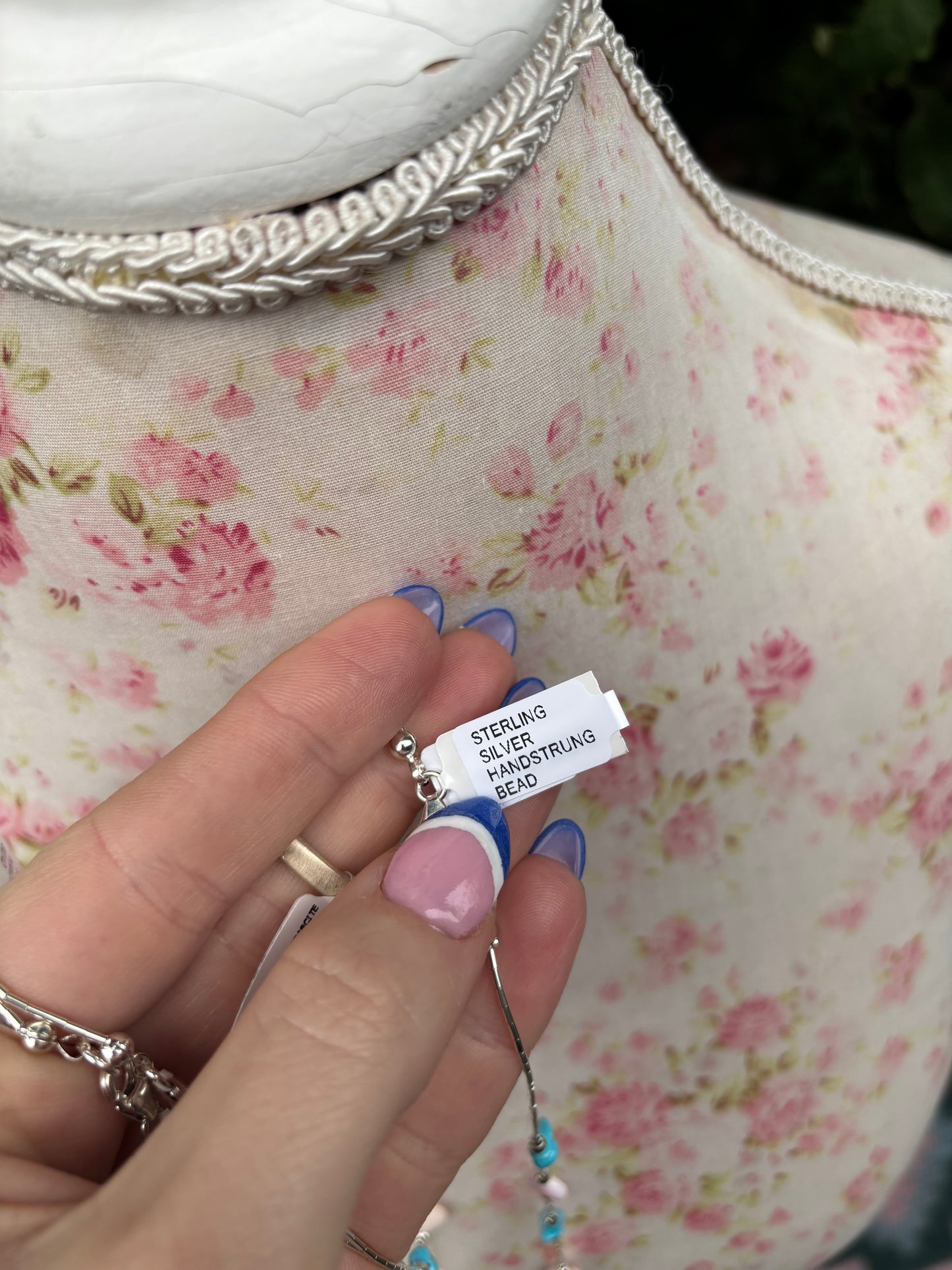 Native Pink Hearts & Turquoise Necklace