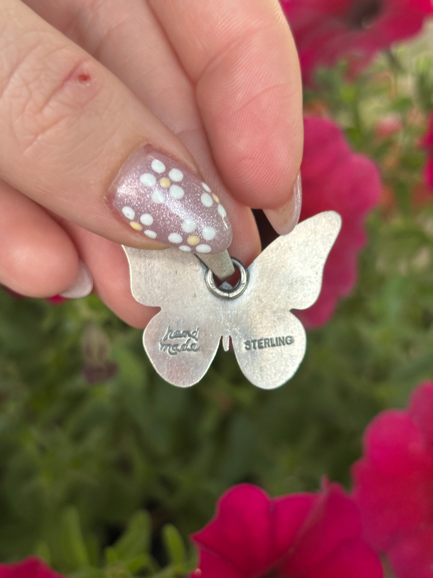 Multistone Butterfly Pendant