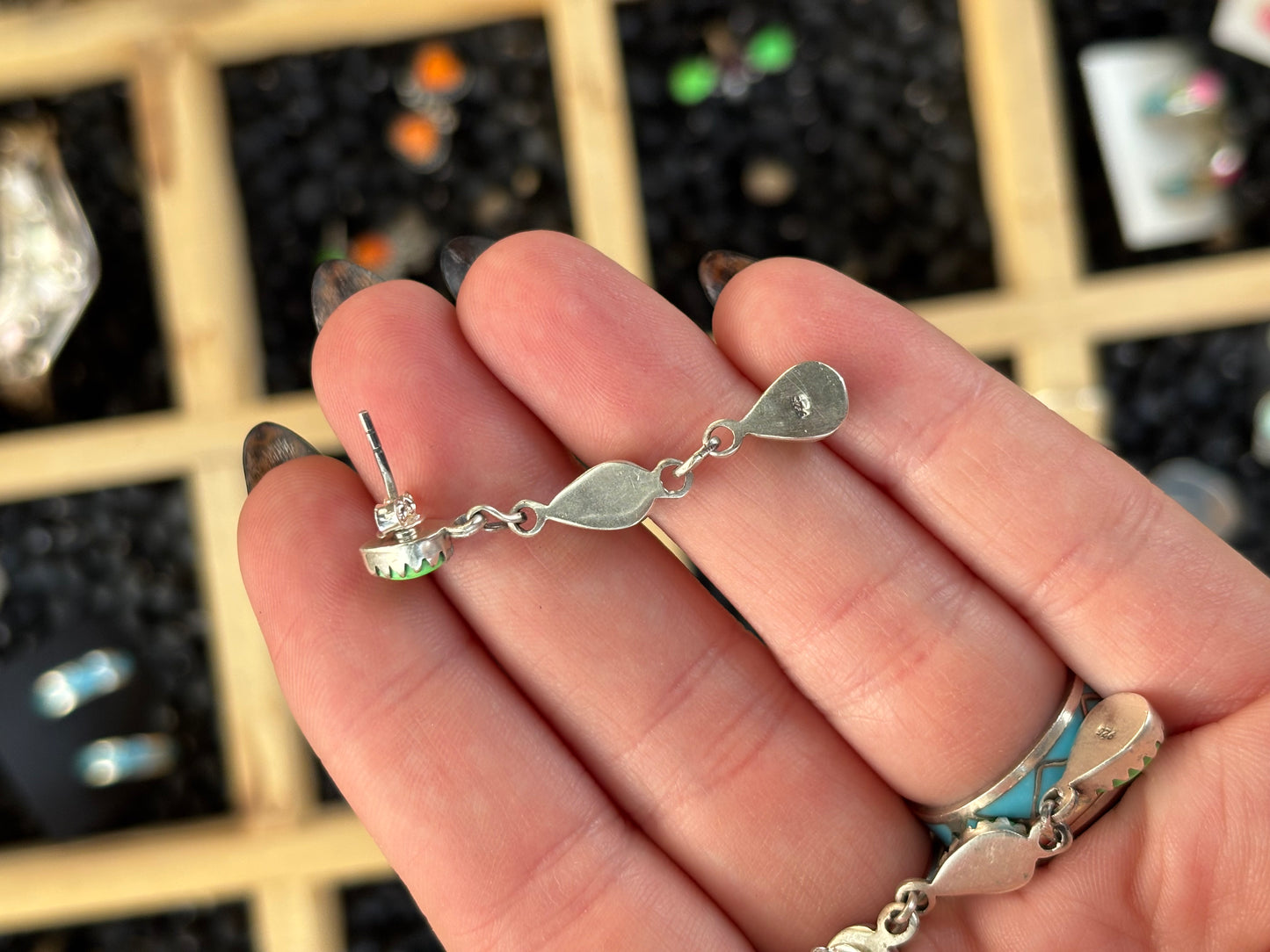 Green Mojave Earrings