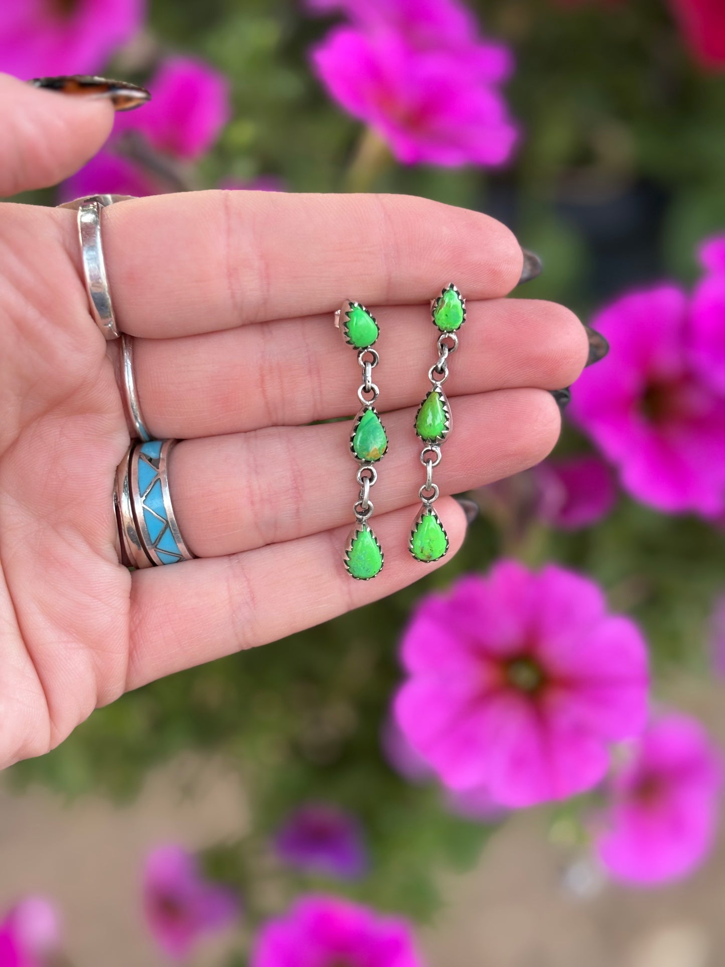 Green Mojave Earrings