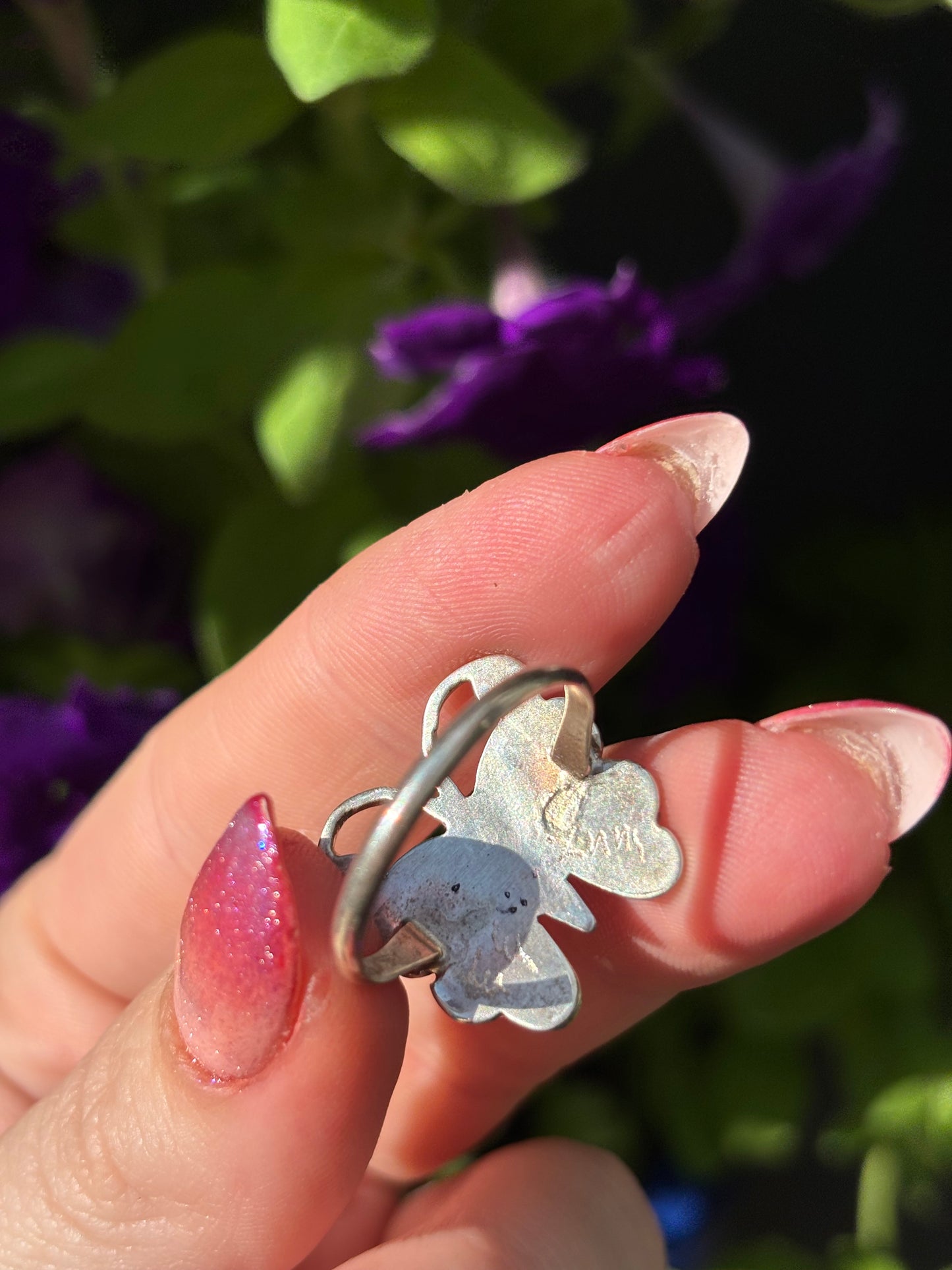 Zuni Opal Butterfly Ring- 10.5