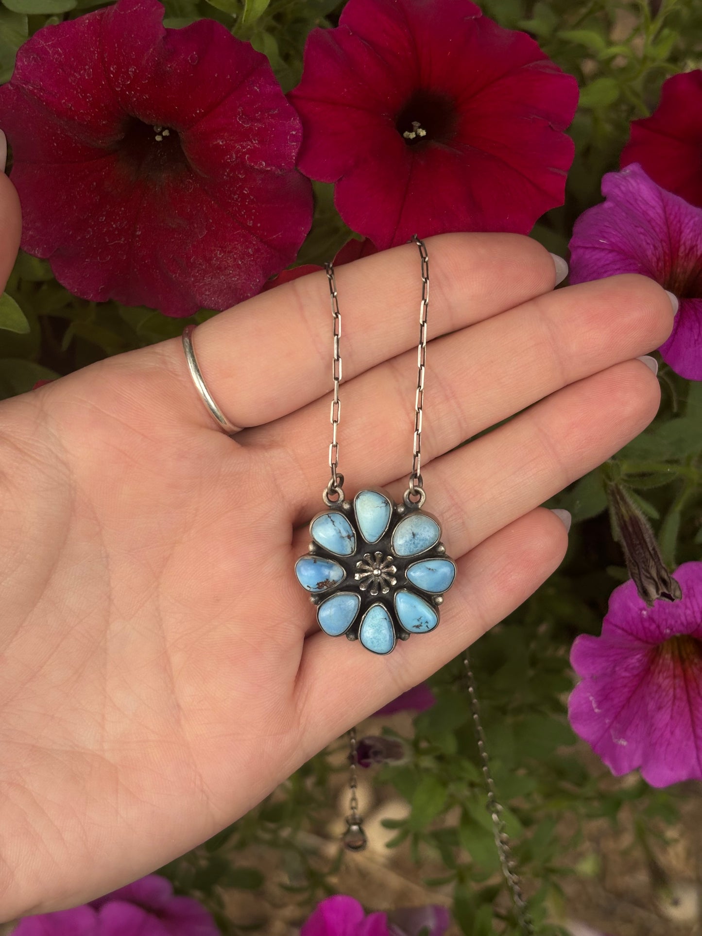 Golden Hills Cluster Necklace