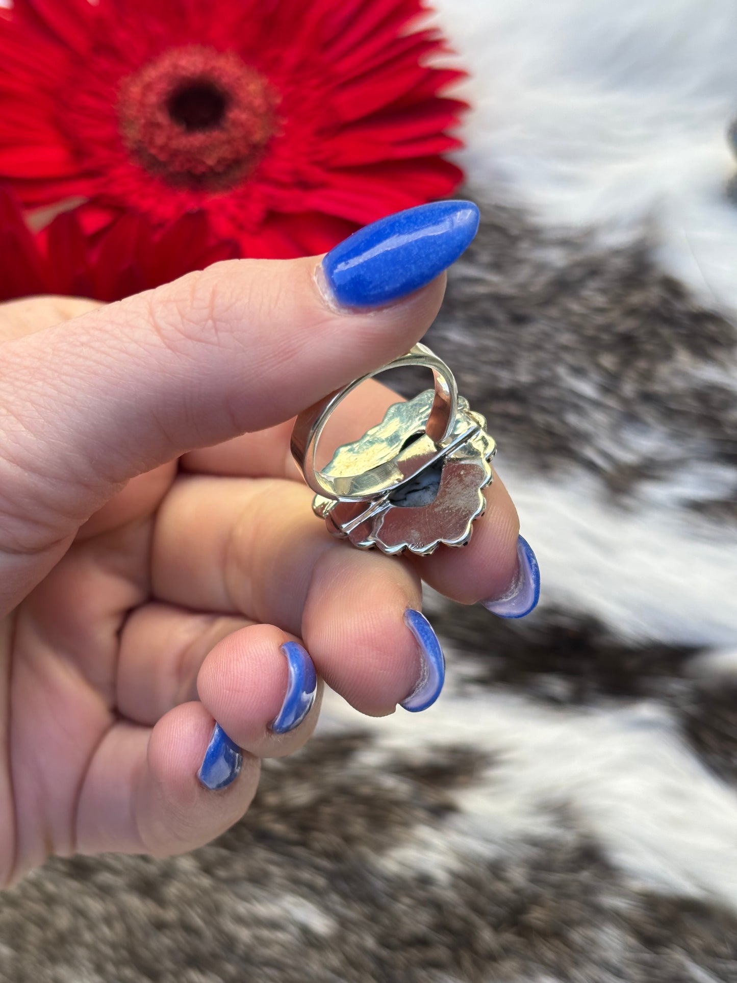 Cotton Candy Heart Ring- Adjustable