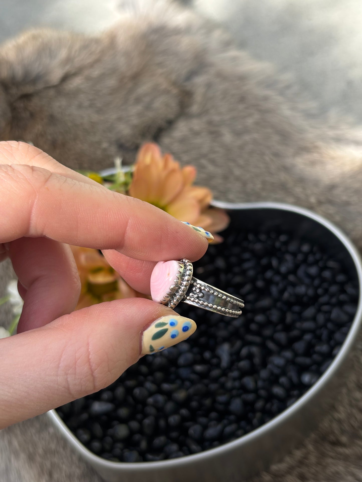 Pink Heart Ring- 7