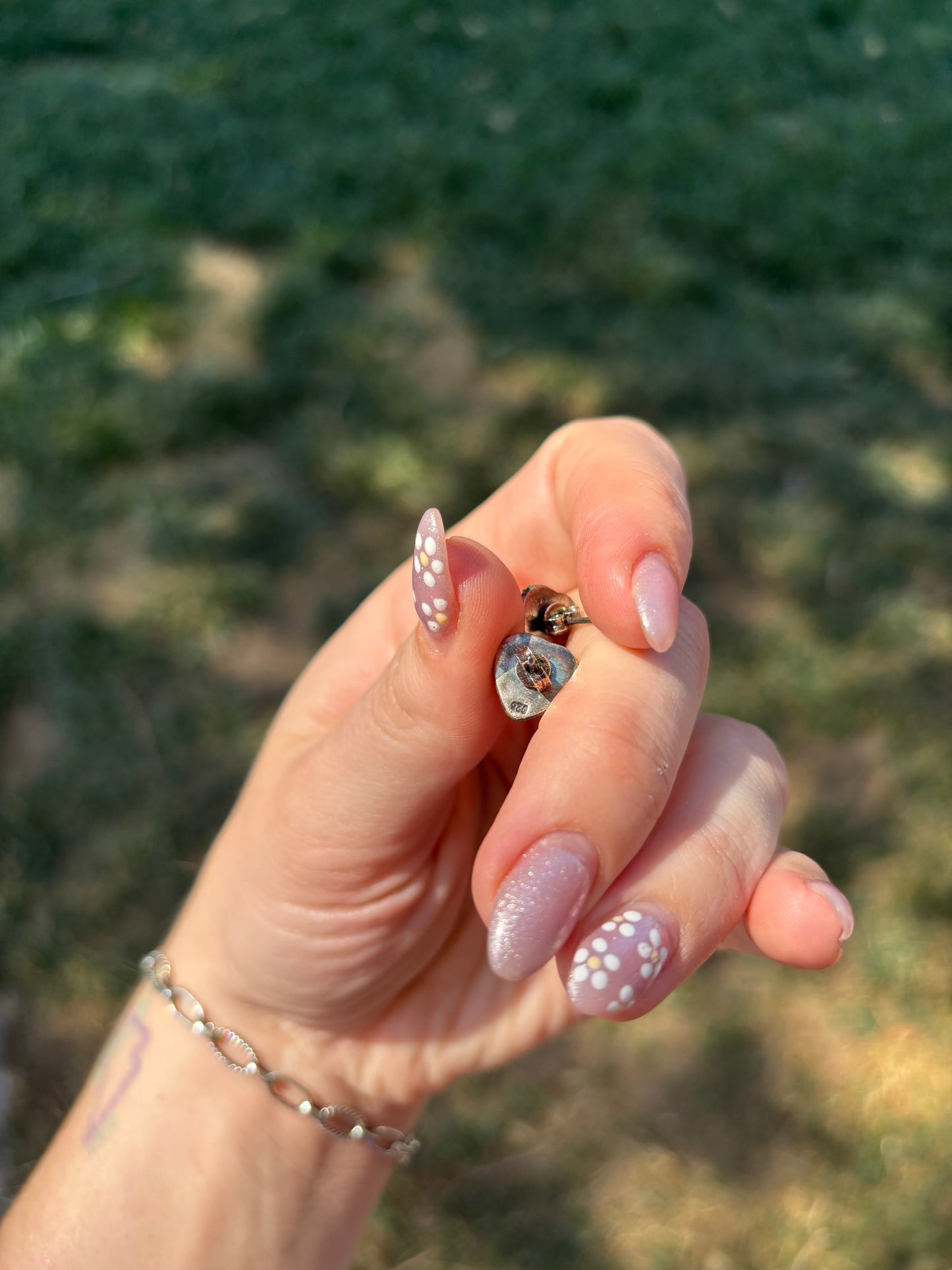 Kingman Heart Studs