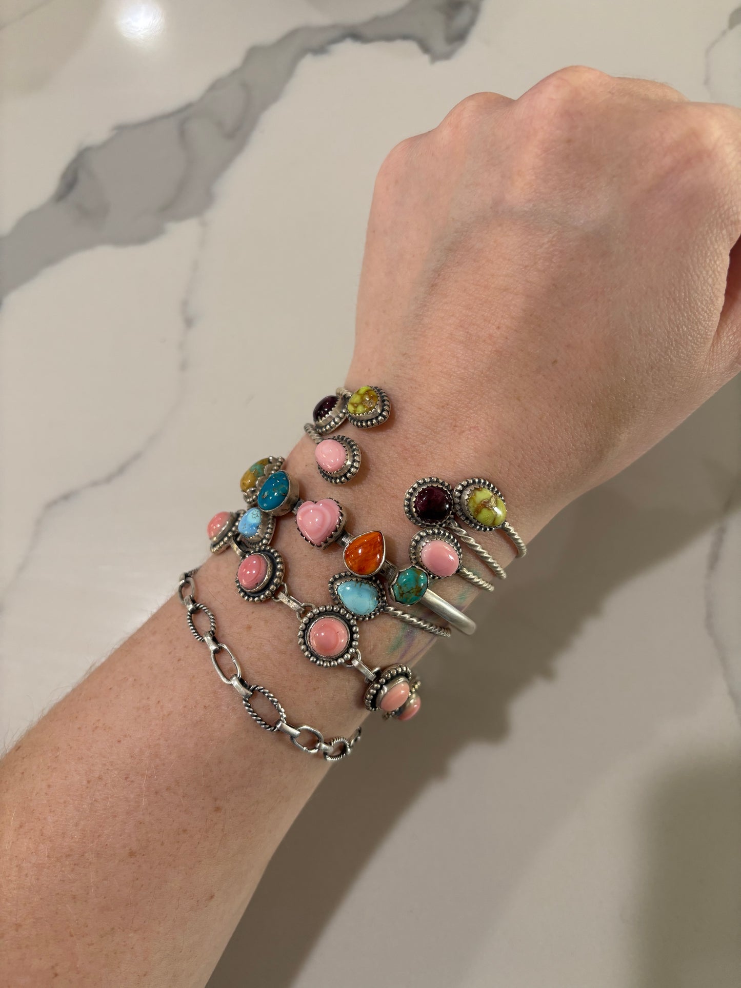 Pink Conch Bracelet