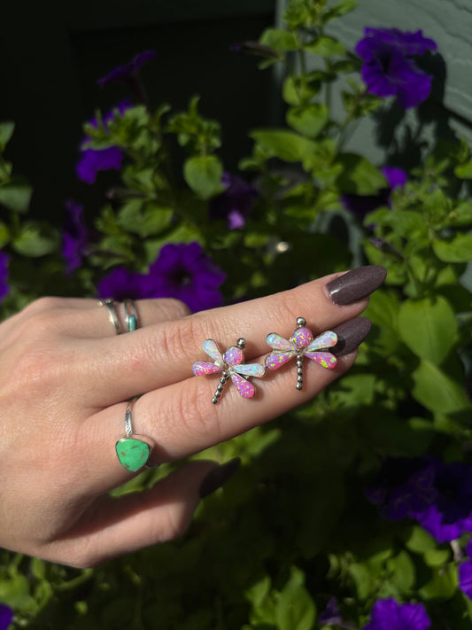 Zuni Dragonfly Earrings