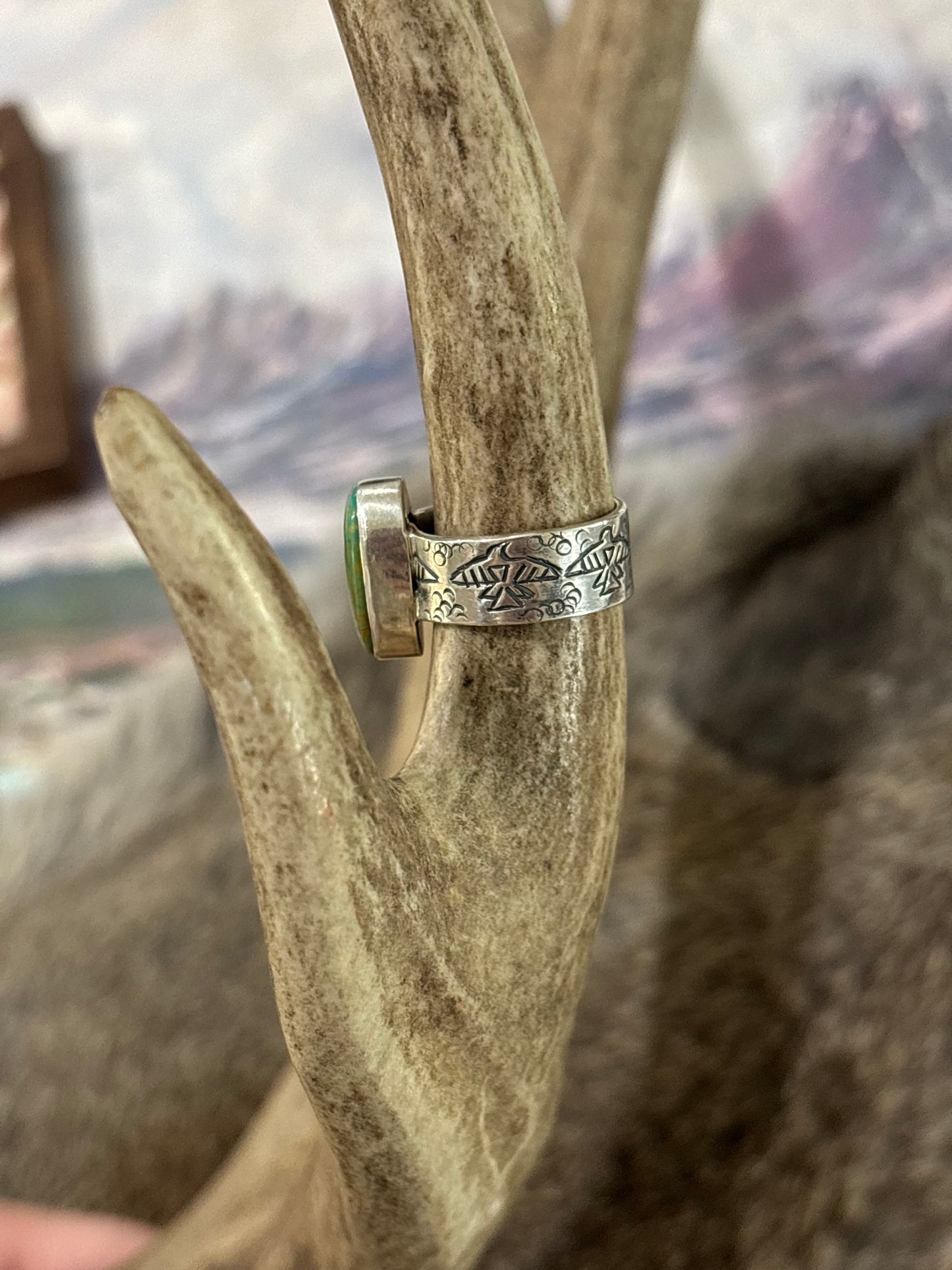 Green Thunderbird Ring-8.5