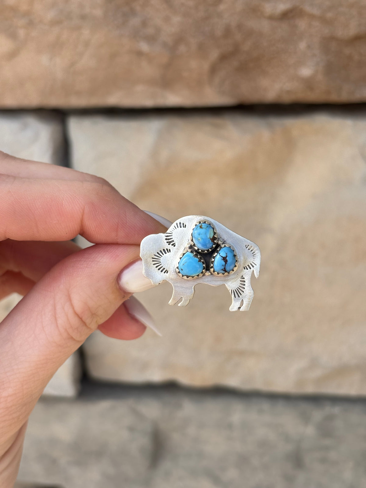 Golden Hills Buffalo Ring-Adj.