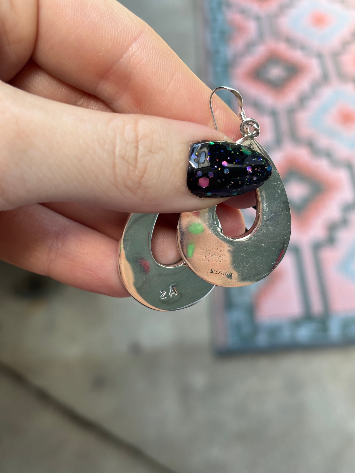 NATIVE Inlay Tear Drop Earrings