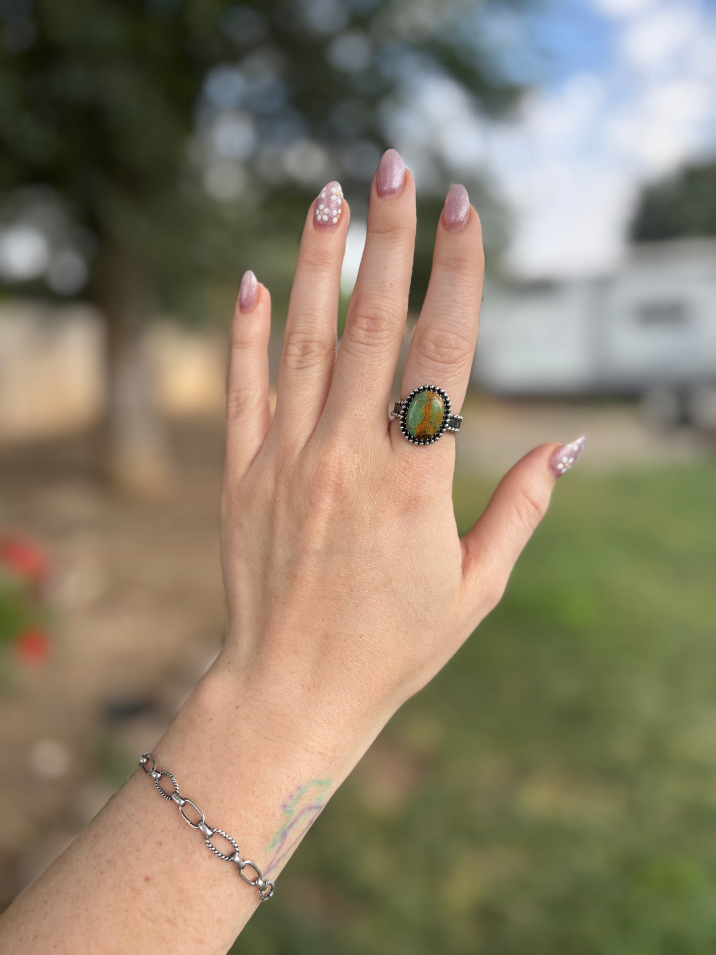 Green Turquoise Ring-9