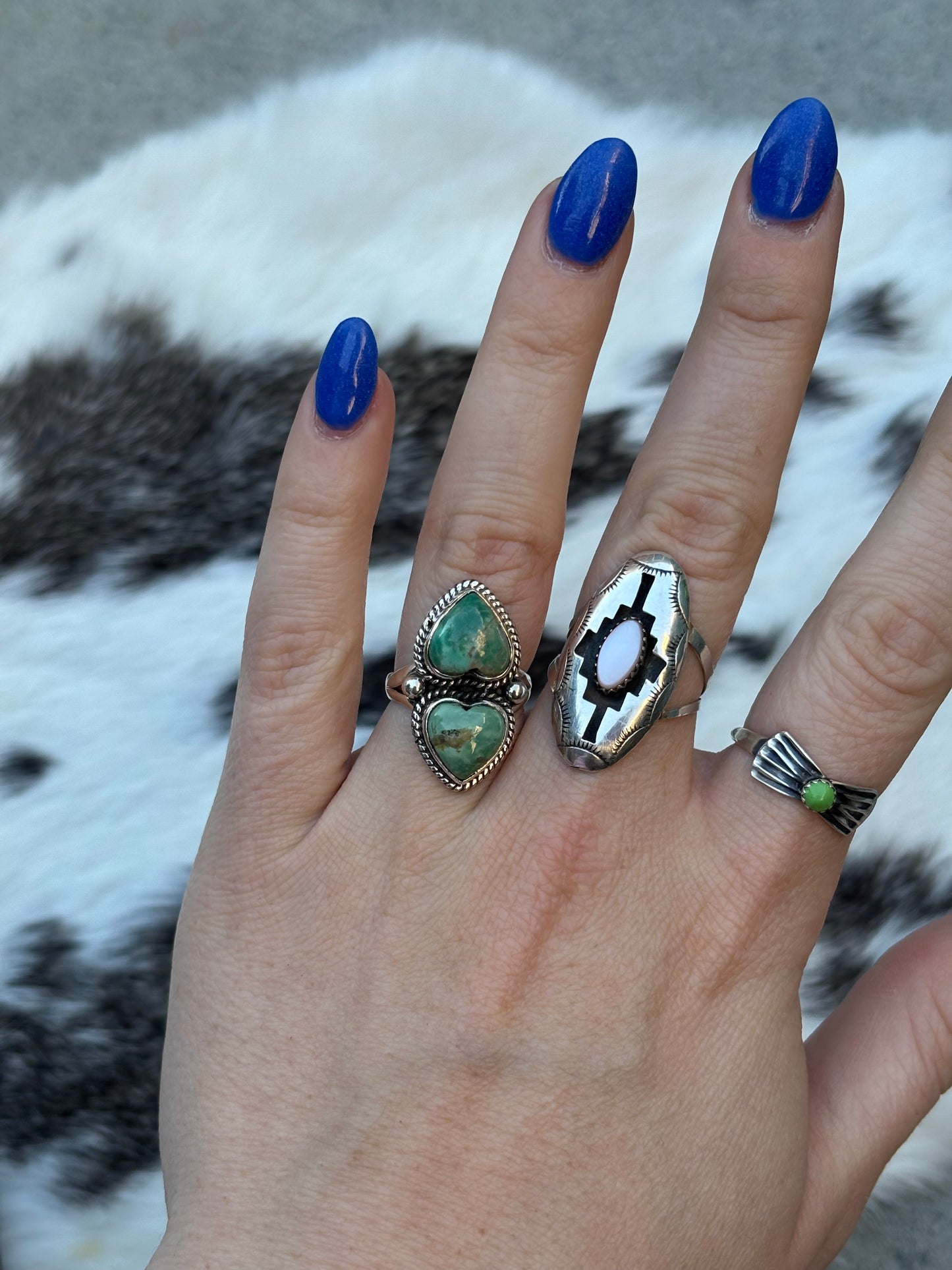 Double Hearts Ring- 7