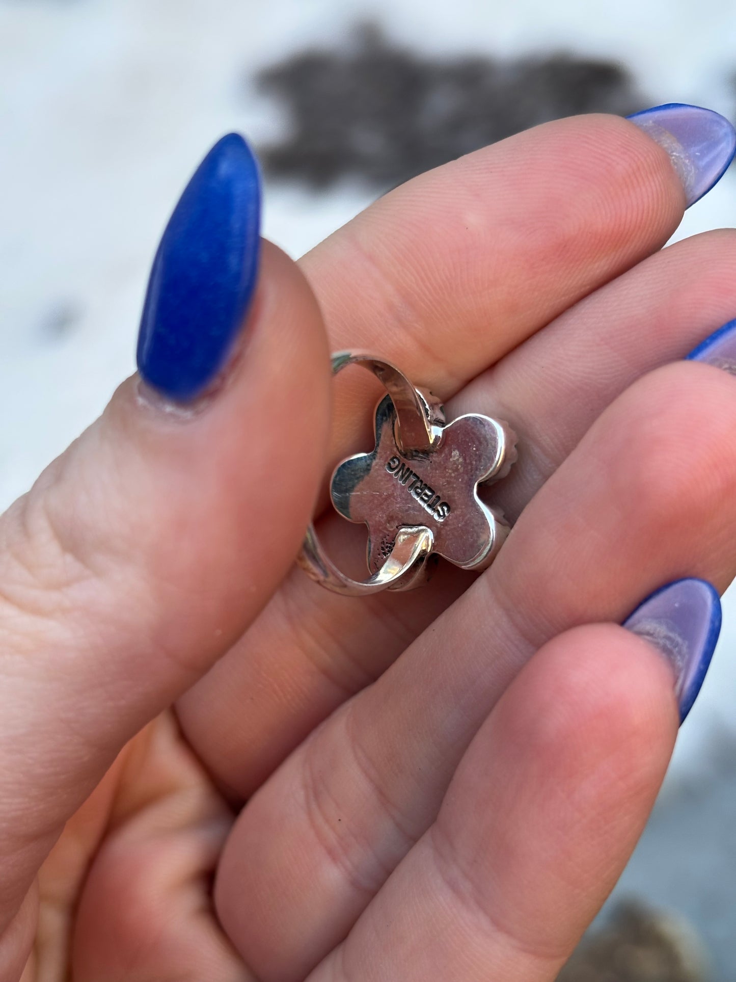 Mini Turquoise Flower- 6