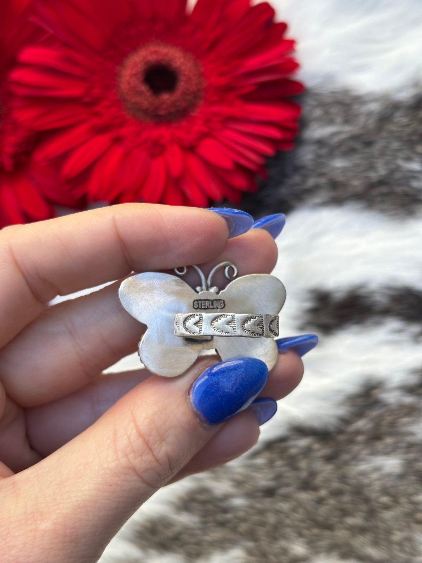 Golden Hills Butterfly Ring