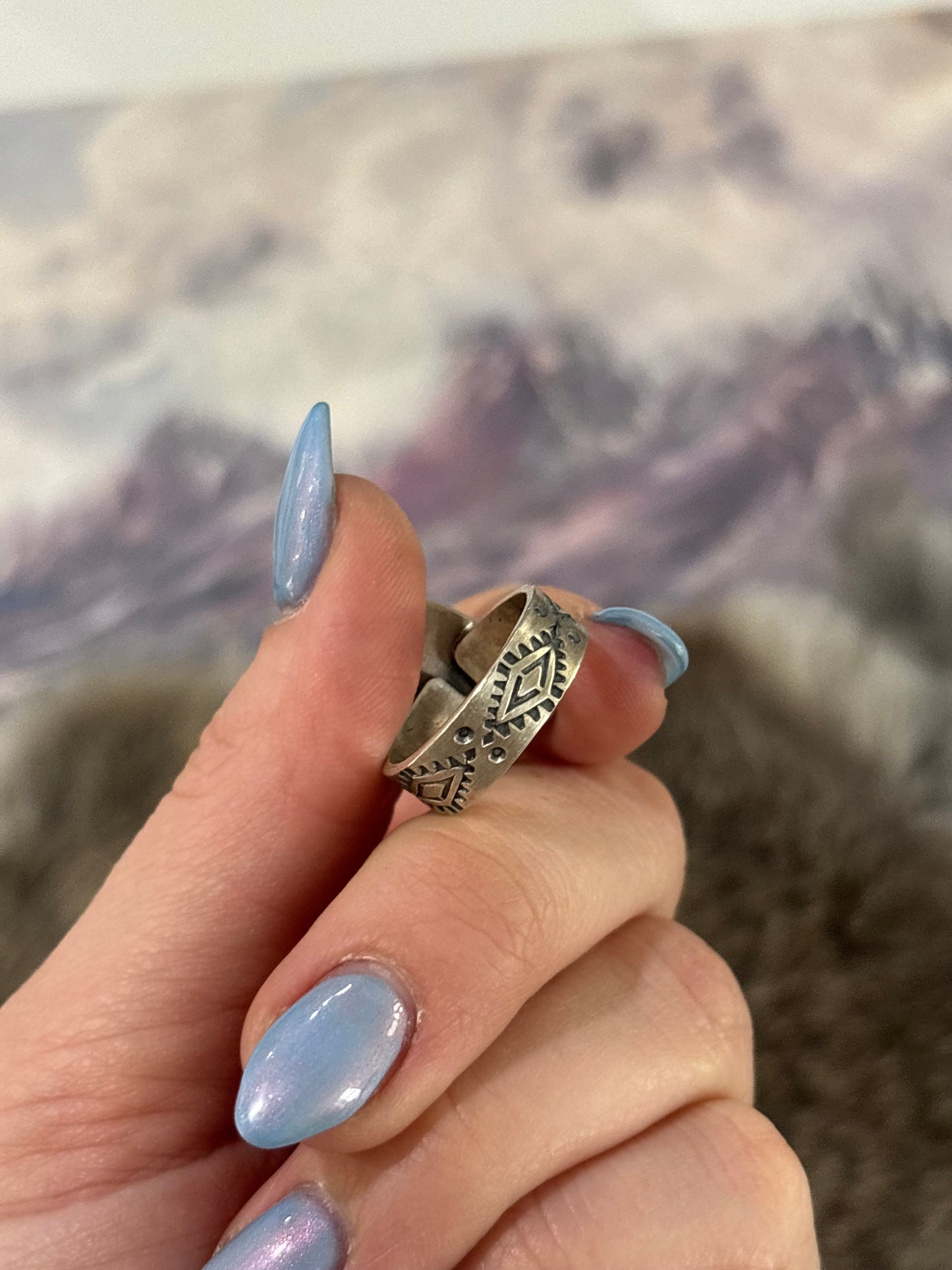Fox Turquoise Ring-Adj.