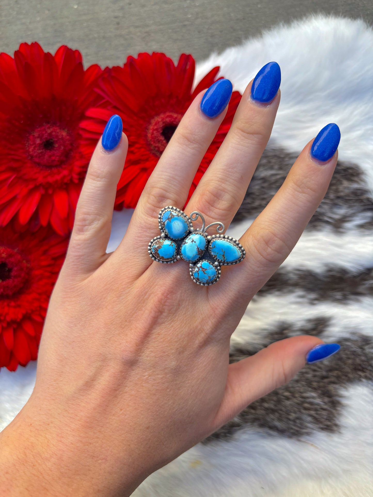 Golden Hills Butterfly Ring