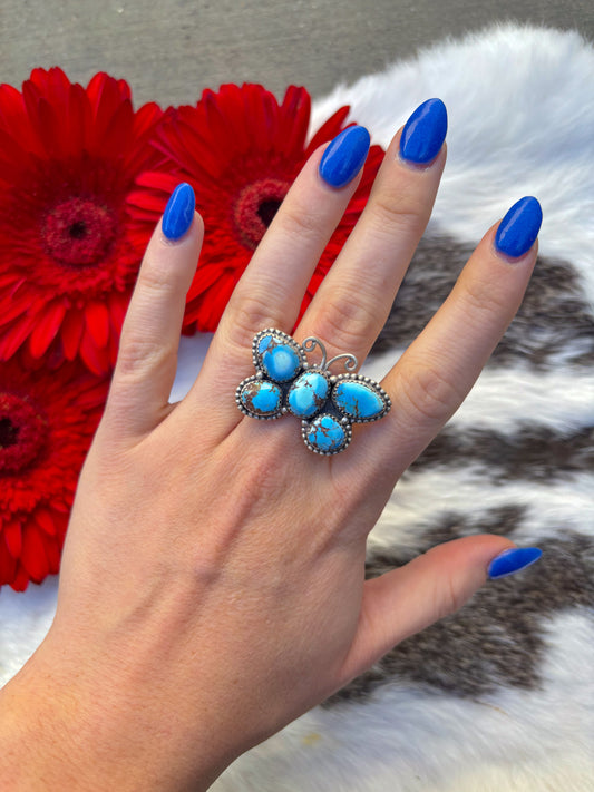 Golden Hills Butterfly Ring