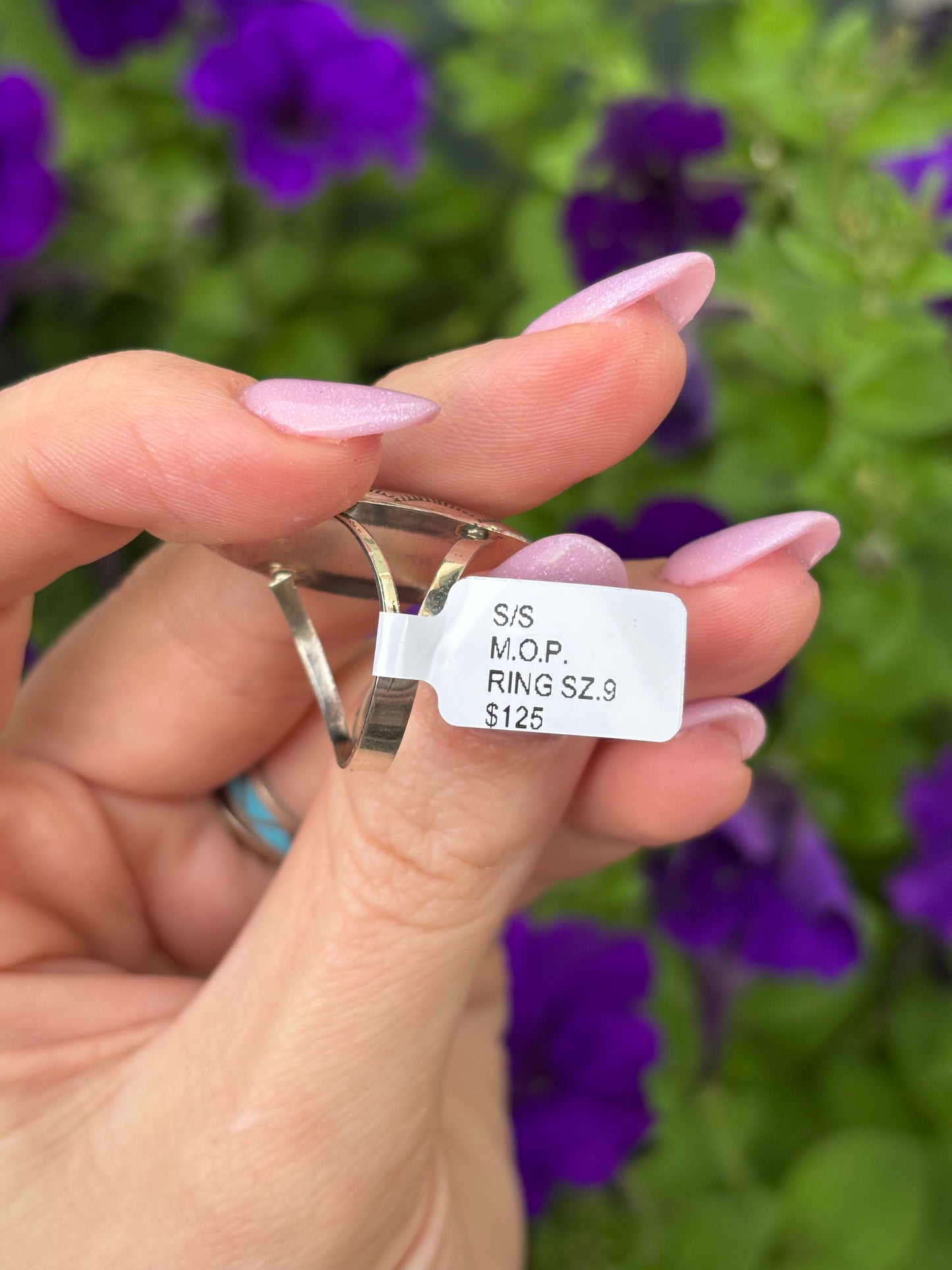 NATIVE Mother of Pearl Ring-9