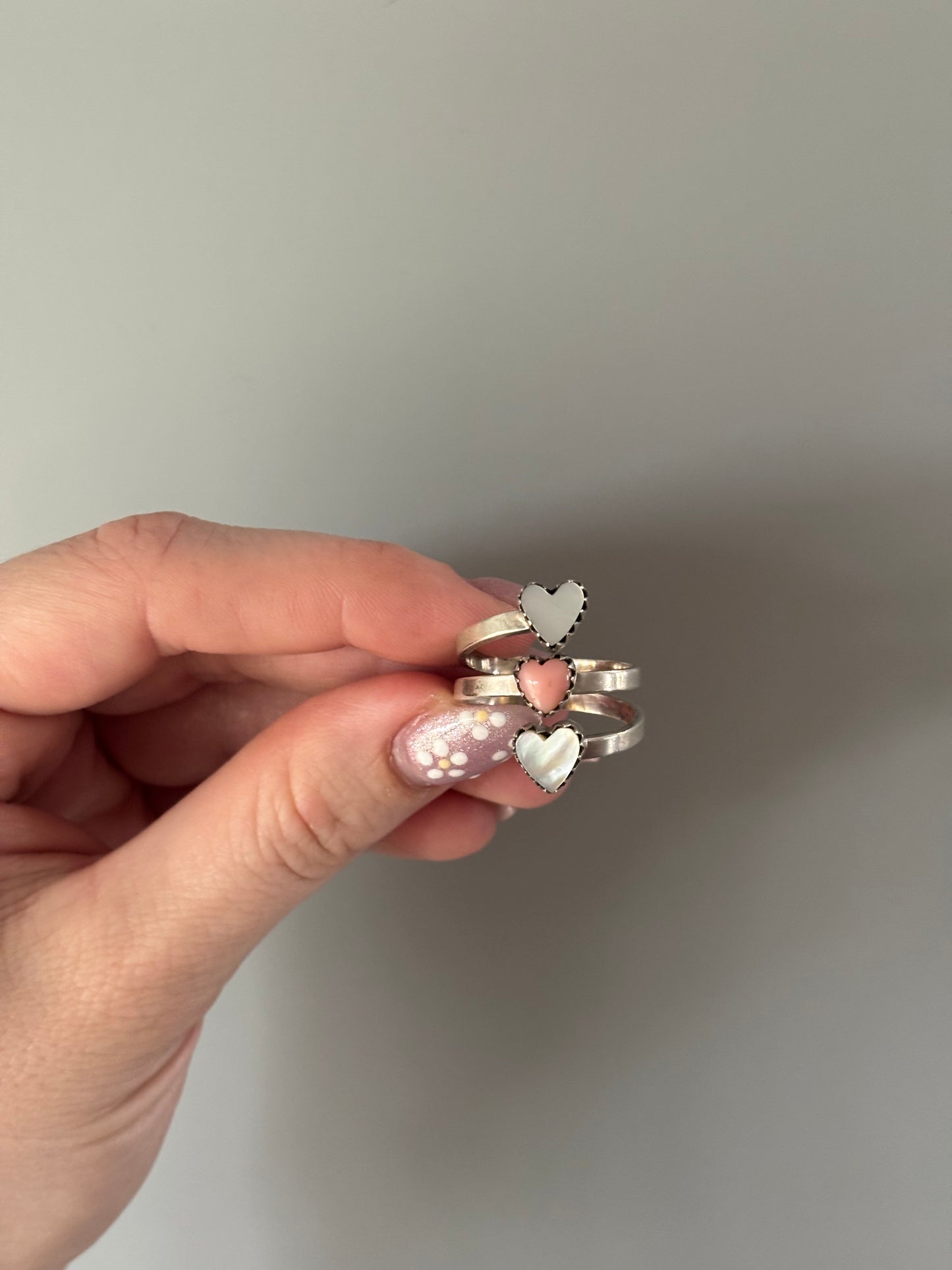 MOP & Pink Conch Ring-10