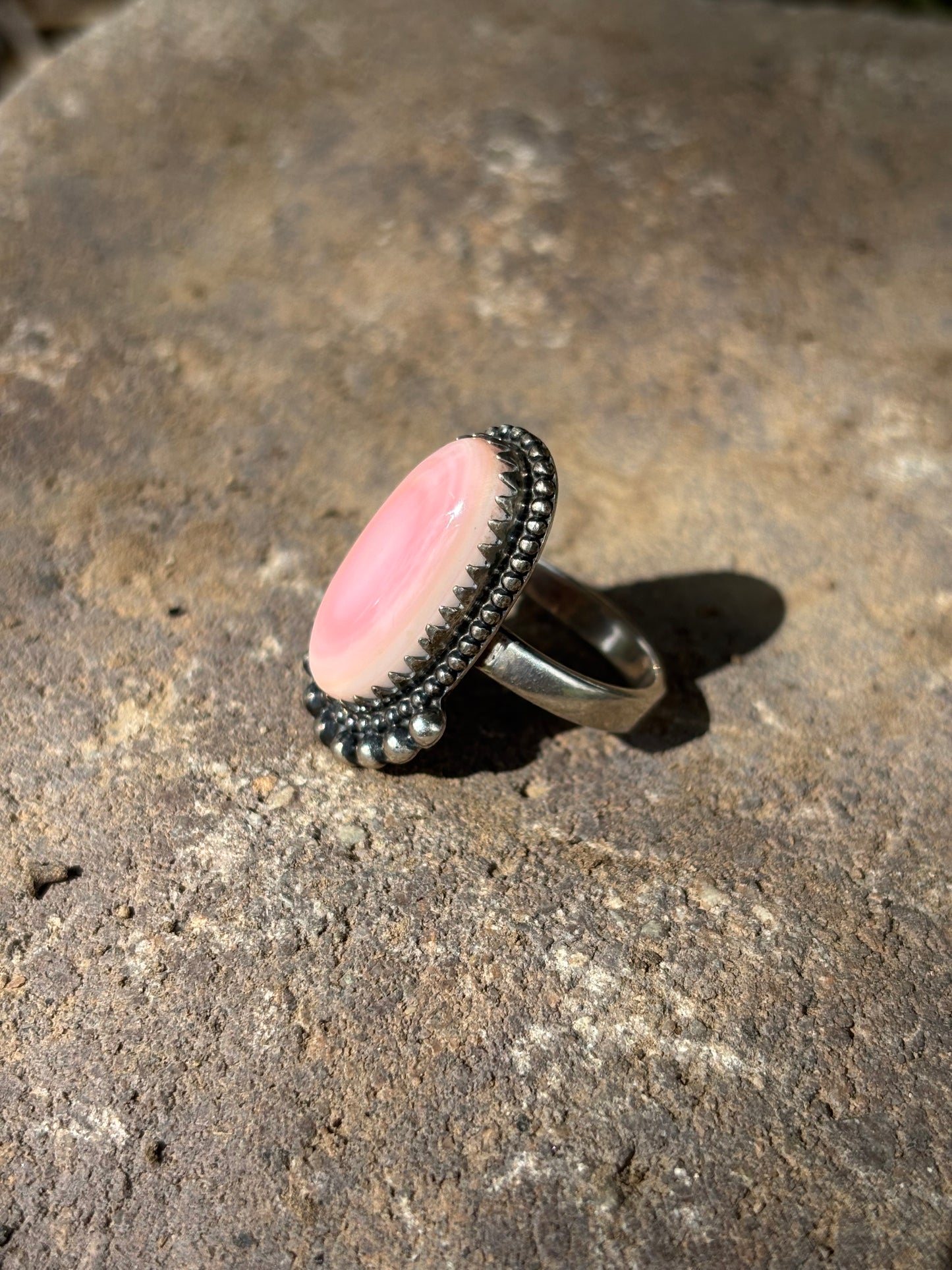 Pink Conch Ring-7