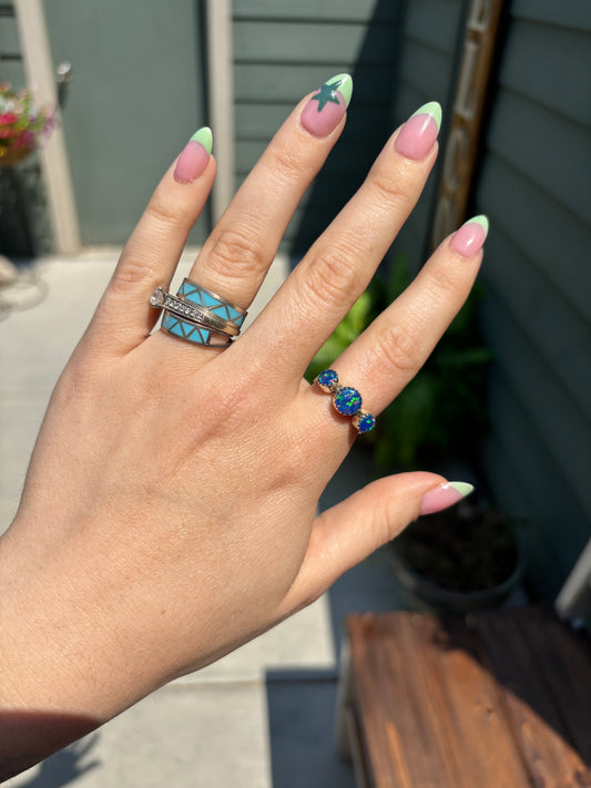 Blue Opal Ring- 9