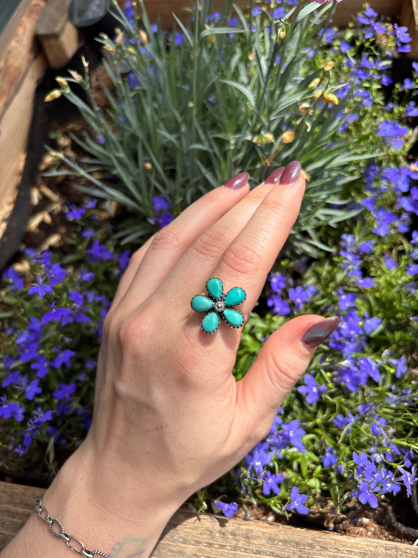 Blue Flower Spinner-10