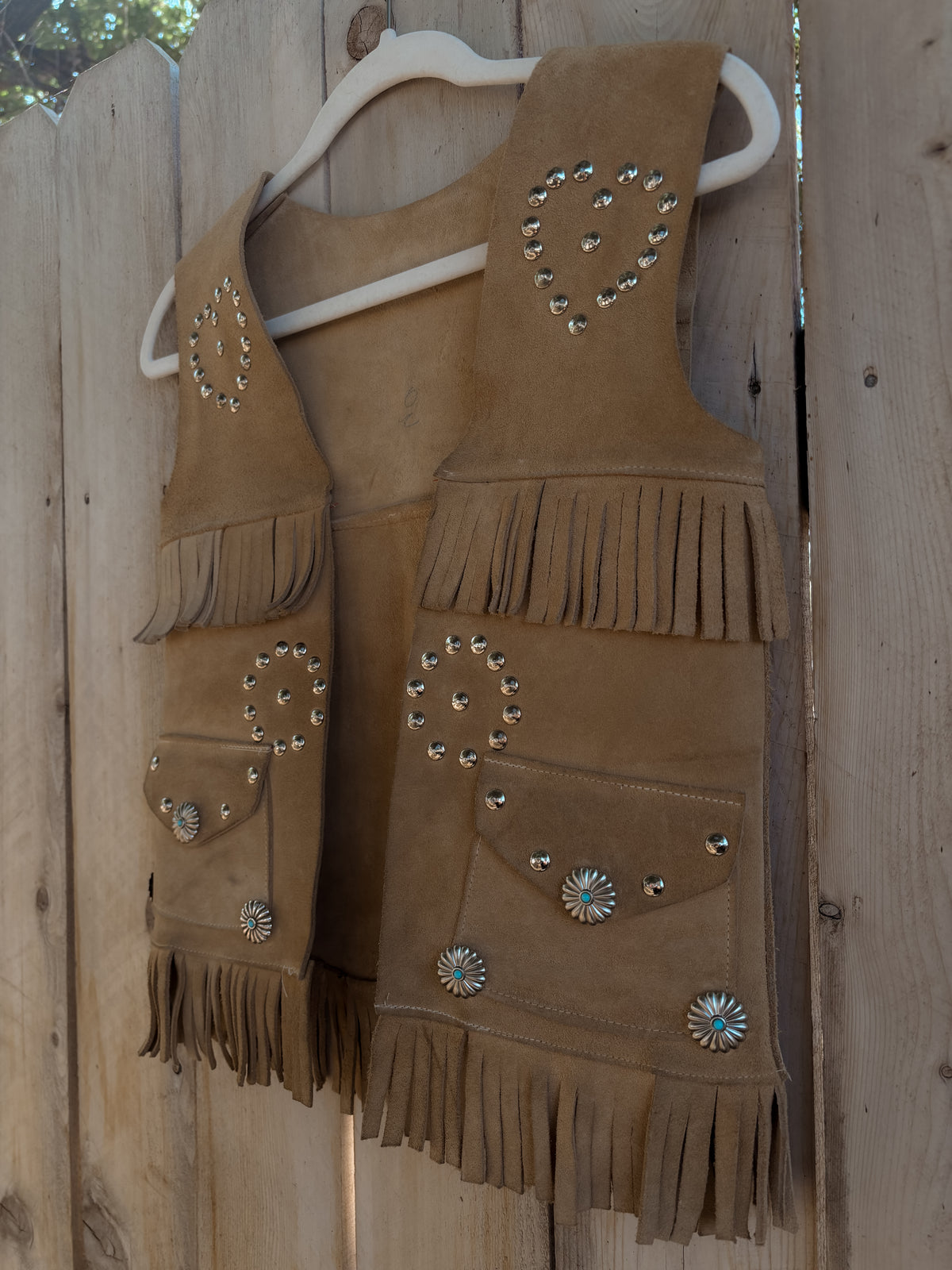 Hand Burned VINTAGE Vest (XS)