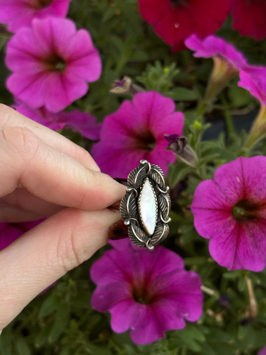 MOP Vintage Ring-10