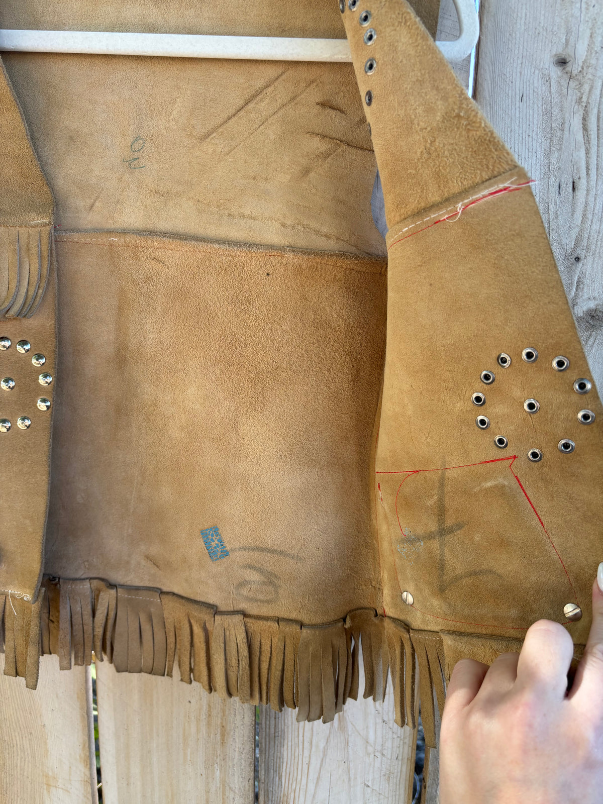 Hand Burned VINTAGE Vest (XS)