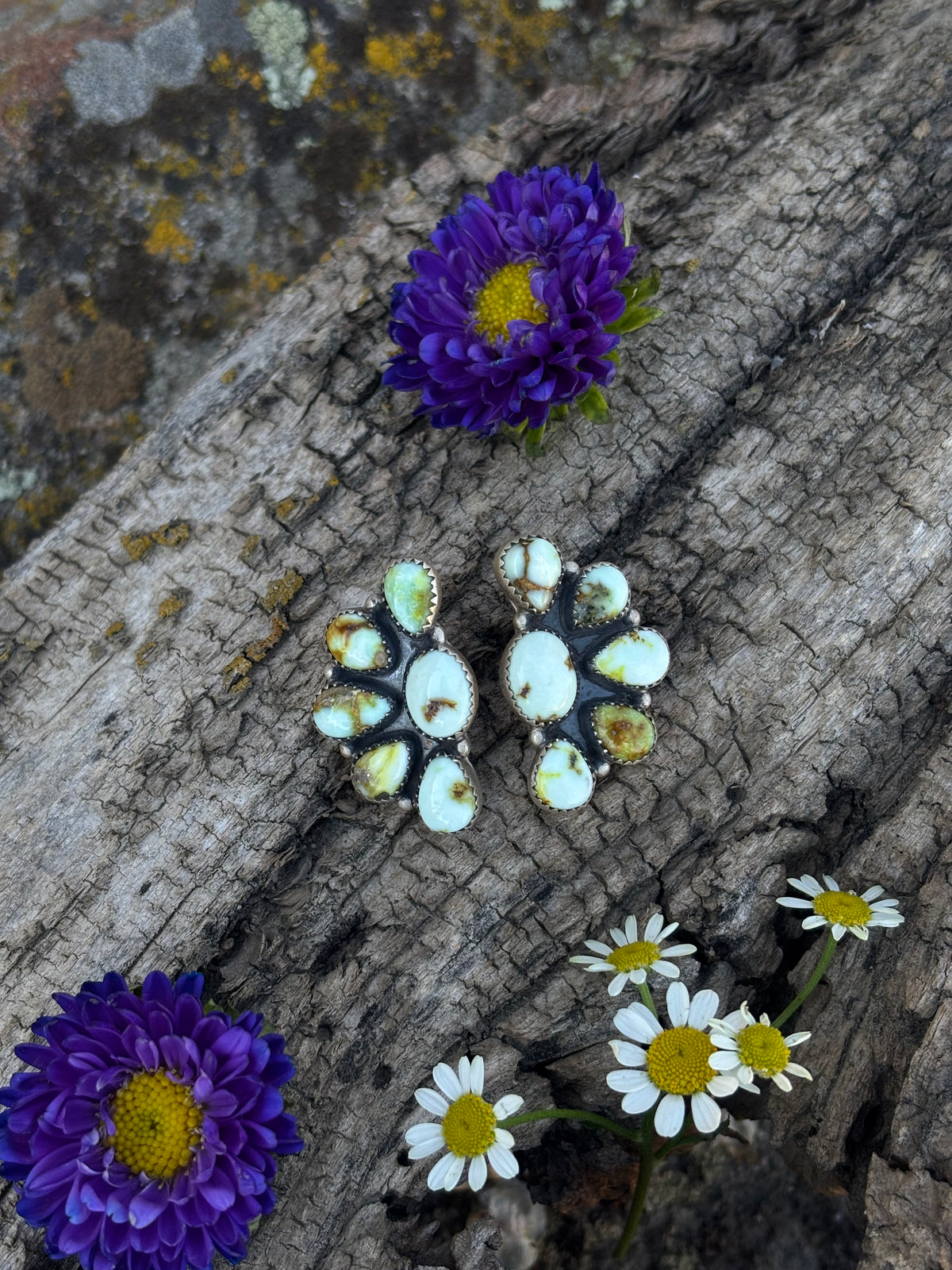 Palomino Cluster Earrings
