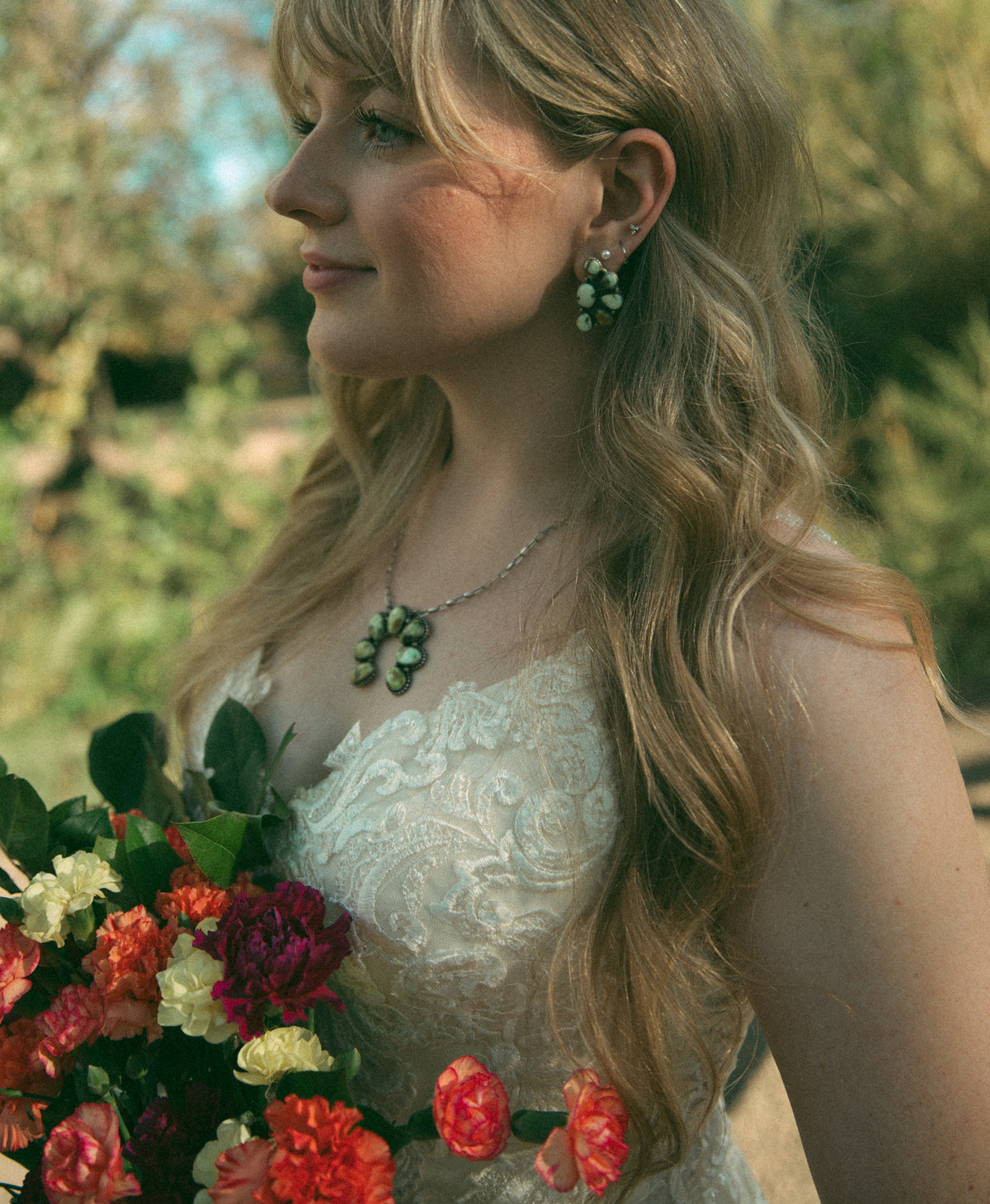 Palomino Cluster Earrings