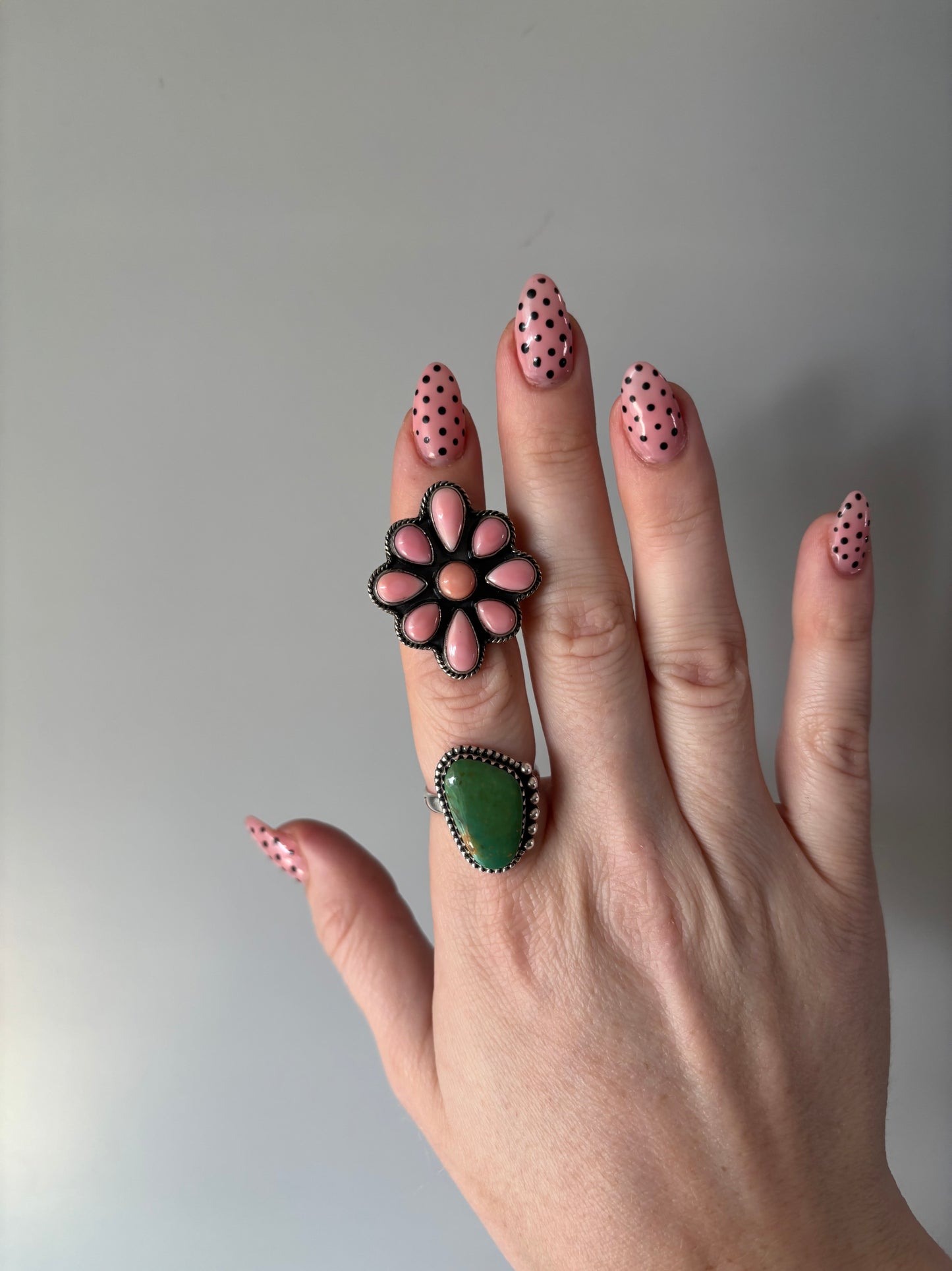 Pink Cluster Ring-7