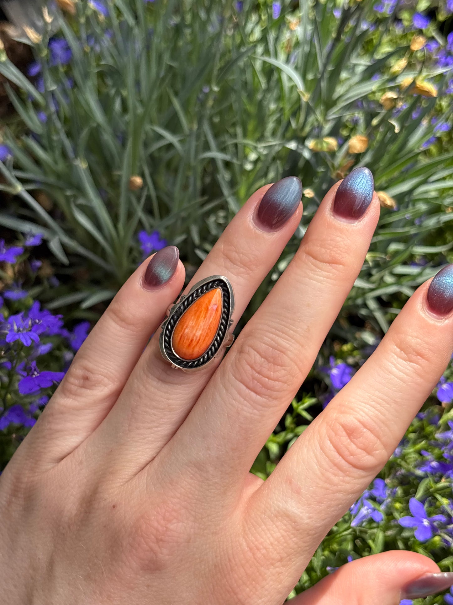 Orange Spiny Ring-6