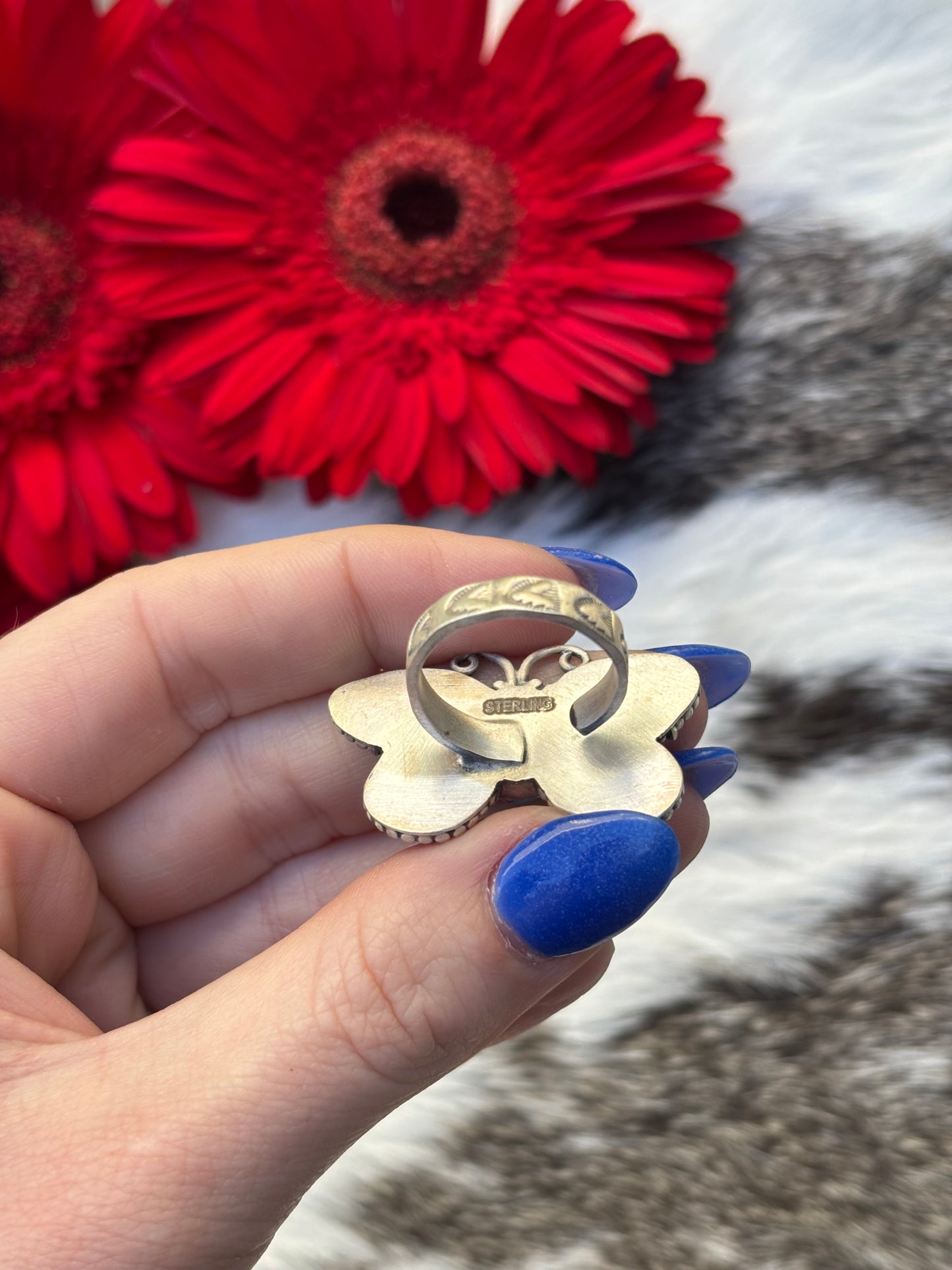 Golden Hills Butterfly Ring