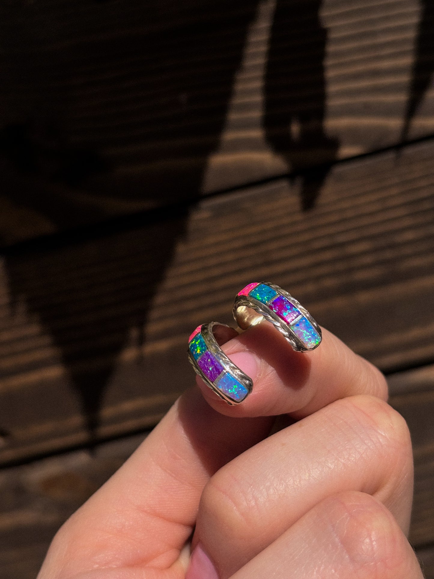 ZUNI Opal Hoops