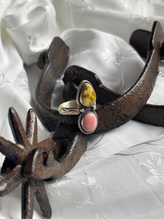 Pink & Palomino Ring