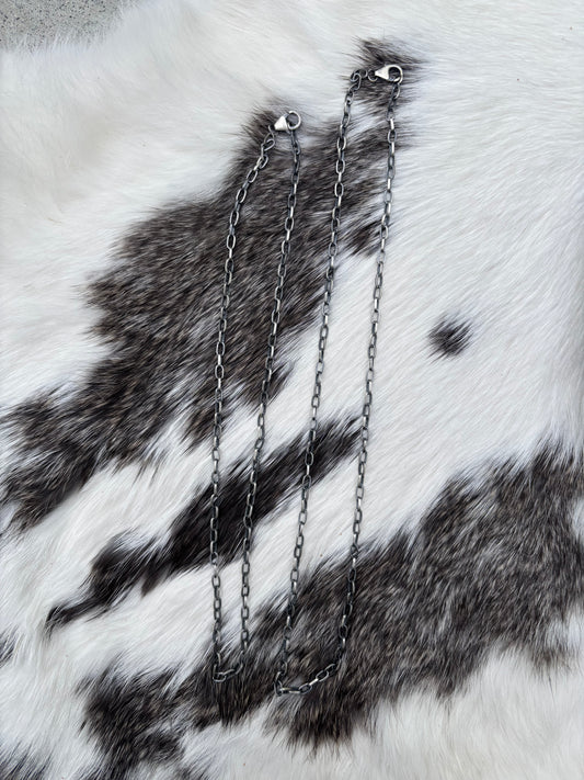 Sterling silver link chain necklaces