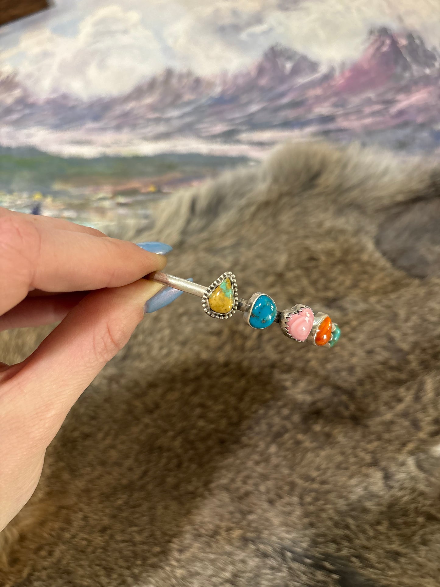 Multi Stone Cuff