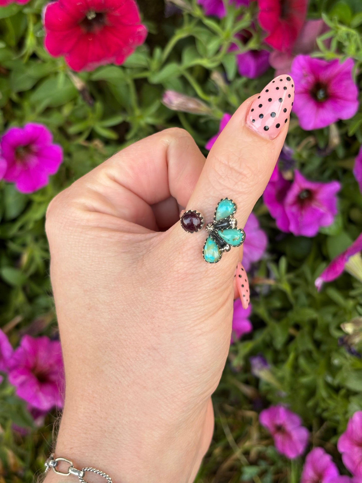 Purple&Blues Ring-Adj.