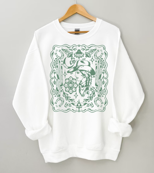 Cowgirl Suzzie Crewneck Sweater