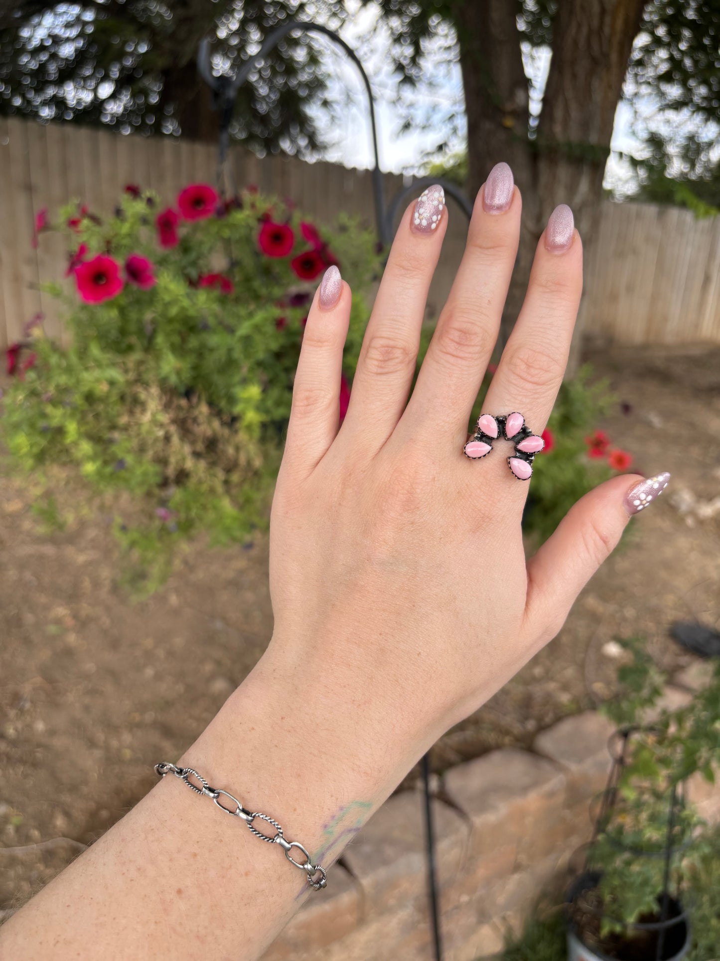 Pink Conch Naja Ring-9