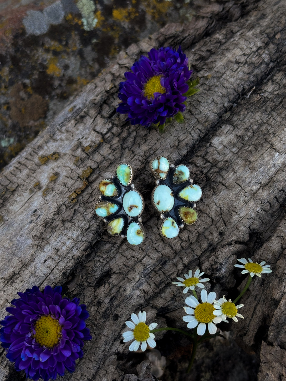 Palomino Cluster Earrings