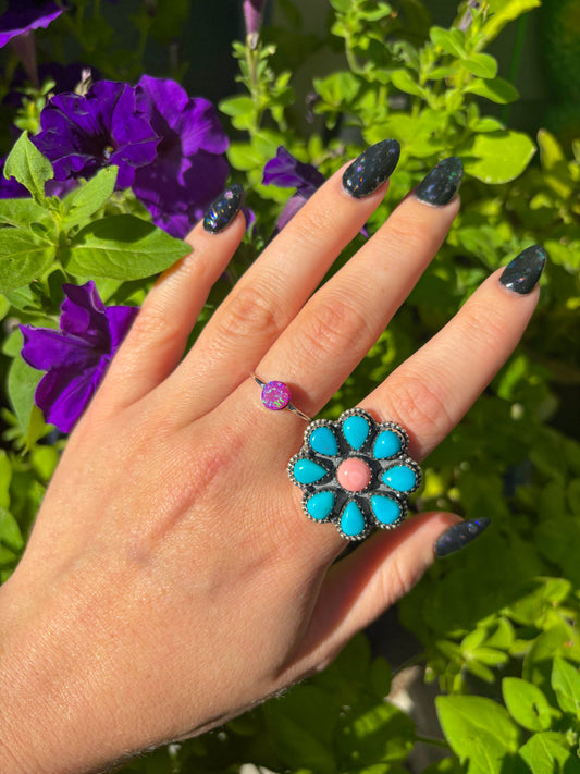Zuni Purple Opal Ring-9