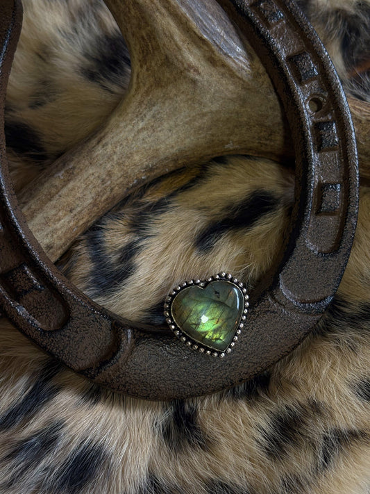 Heart Labradorite Ring-8