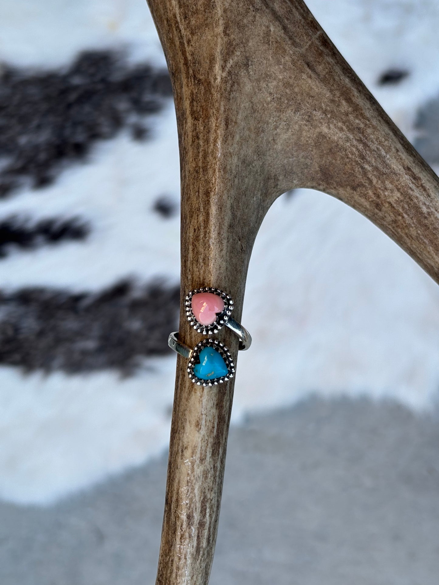 Double Hearts Bypass Ring