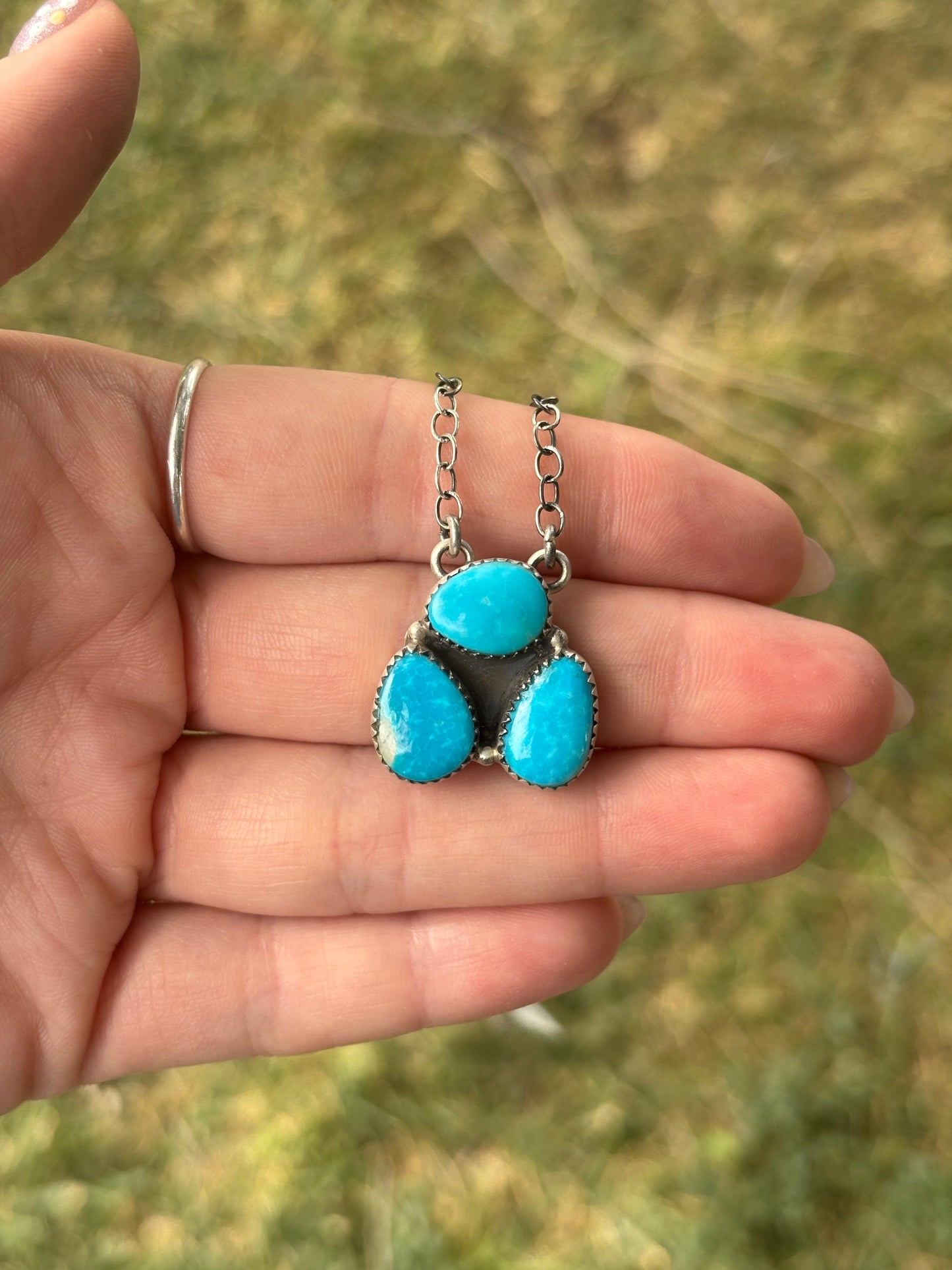 White Water Cluster Necklace