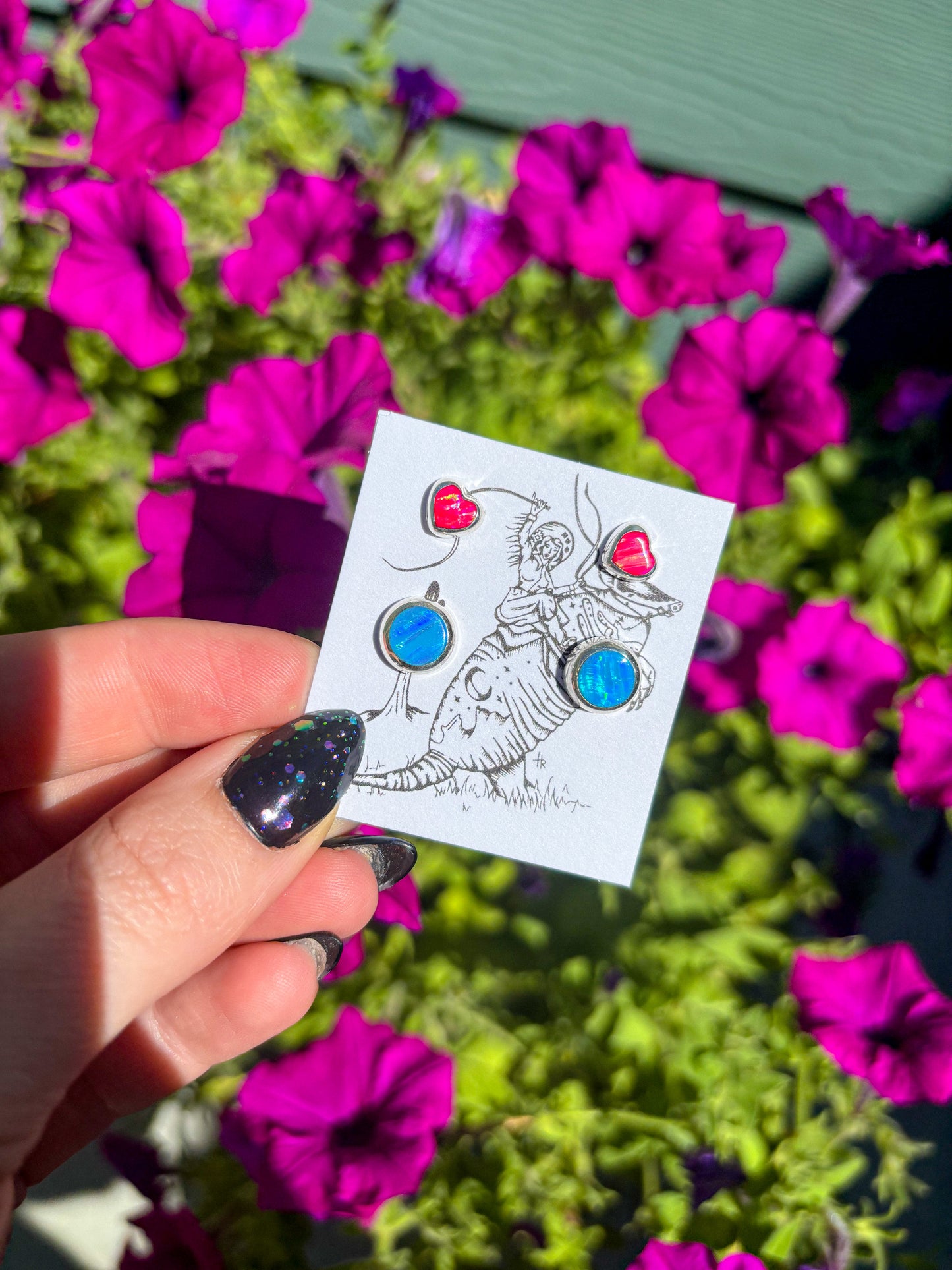 Opal Stud Set